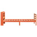 vidaXL Cadre de lit sans matelas cire marron 100x200cm bois pin massif