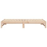 vidaXL Lit coulissant 2x(90x200) cm Bois de pin massif