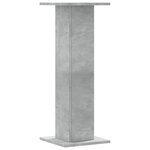 vidaXL Supports pour plantes 2 Pièces gris béton bois d'ingénierie