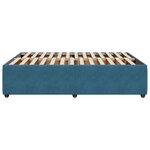 vidaXL Cadre de lit bleu 160x200 cm velours
