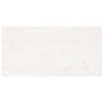 vidaXL Dessus de bureau blanc 110x60x2 5 cm bois massif de pin