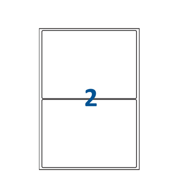 Lot de 200 Planches étiquettes autocollantes blanches sur feuille A4 : 210 x 99 mm (3 étiquettes par feuille spéciales bons de transport)