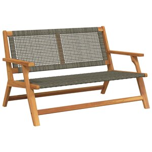 vidaXL Mobilier de jardin Gris 122 x 78 x 73cm Bois d'acacia massif
