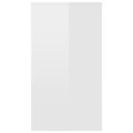 vidaXL Bureau Blanc brillant 90x40x72 cm Bois d'ingénierie