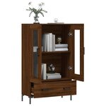 vidaXL Buffet haut chêne marron 69 5x31x115 cm bois d'ingénierie