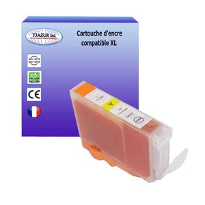 Cartouche compatible avec  Canon CLI8 (0621B001) Jaune- T3AZUR