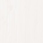 vidaXL Cadre de lit Blanc 75x190 cm Petit simple Bois massif