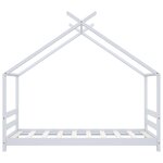 vidaXL Cadre de lit d'enfant Blanc Bois de pin massif 80x160 cm