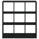 vidaXL Bibliothèque noir 102x32x108 cm bois d'ingénierie