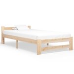 vidaXL Cadre de lit Bois de pin massif 90x200 cm