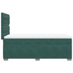 vidaXL Sommier à lattes de lit et matelas Vert foncé 80x200 cm Velours