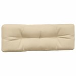 vidaXL Coussins de palette lot de 7 beige tissu
