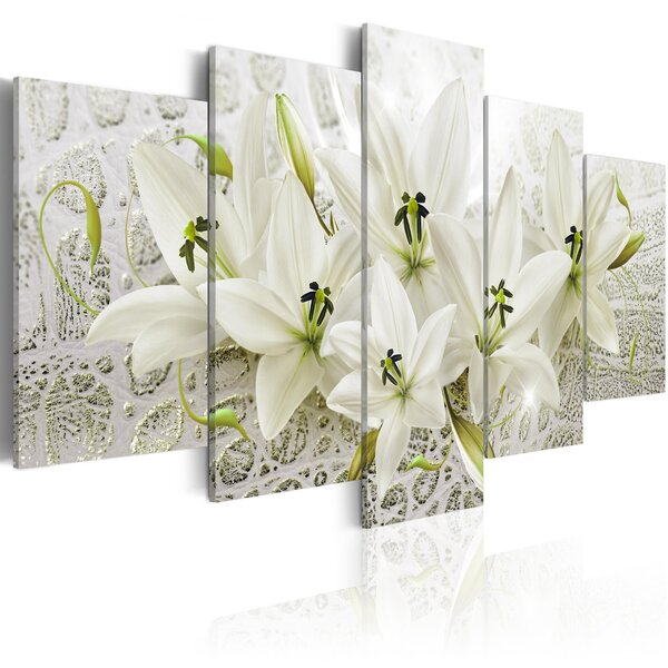 Tableau - unique flowers l x h en cm 200x100