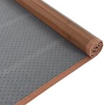 vidaXL Tapis rectangulaire marron 80x500 cm bambou