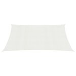 vidaXL Voile d'ombrage 160 g/m² Blanc 5x6 m PEHD