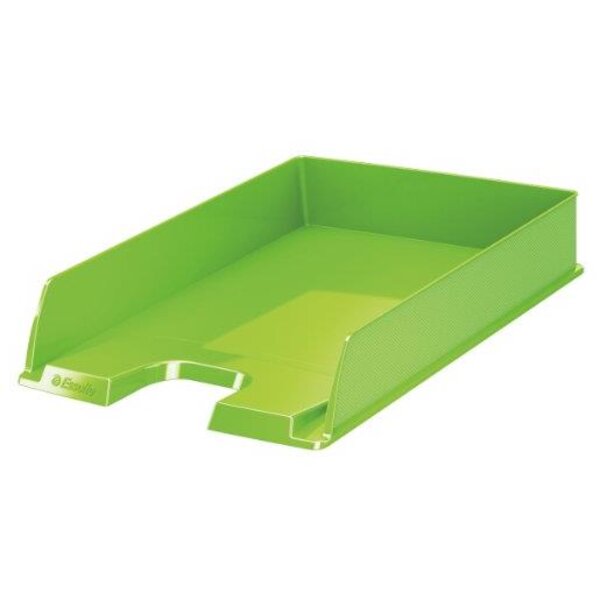 Corbeille à courrier Vivida pour format A4 - dimensions : L25,4 x H6,1 x P35 cm vert ESSELTE