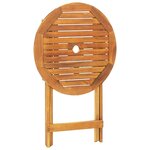 vidaXL Ensemble de bistro 3 Pièces motif de feuilles tissu et bois massif