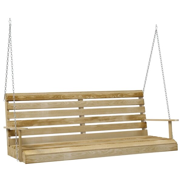 vidaXL Balancelle Bois de pin imprégné 155x65x60 cm