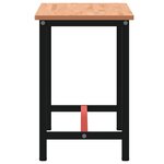 vidaXL Établi 150x55x81 5 cm bois massif de hêtre et métal