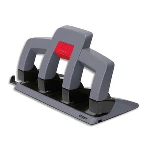 Perforateur 4 trous capacité 30 feuilles SP34, sans effort .Gris et noir RAPID