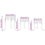 vidaXL Supports pour plantes 3 Pièces terre cuite et blanc céramique