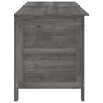vidaXL Boîte de rangement de jardin anthracite bois massif sapin