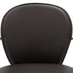 vidaXL Tabourets de bar avec accoudoir lot de 2 marron similicuir