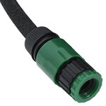vidaXL Tuyau d'arrosage de jardin noir 0 6" 50 m caoutchouc
