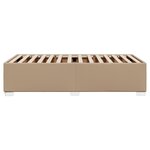 vidaXL Cadre de lit Cappuccino 90x190 cm Similicuir