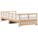 vidaXL Lit de jour et lit gigogne et matelas 80x200 cm bois pin massif
