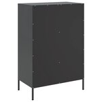 vidaXL Buffet haut noir 68x39x101 5 cm acier laminé à froid