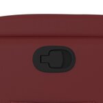 vidaXL Fauteuil inclinable Rouge bordeaux Similicuir
