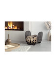 THIRARD - Range bûches noir pour intérieur et extérieur Serena  acier  400x525mm