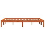 vidaXL Cadre de lit sans matelas cire marron 140x190cm bois pin massif