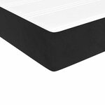 vidaXL Matelas de lit à ressorts ensachés noir 90x220x20 cm velours