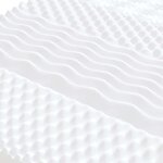 vidaXL Matelas en mousse blanc 160x210 cm 7 zones dureté 20 ILD