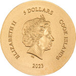Monnaie en or 5 dollars g 0.5 millésime 2023 numismatic icons arethusa
