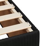 vidaXL Sommier à lattes de lit avec matelas Noir 120x200 cm Velours