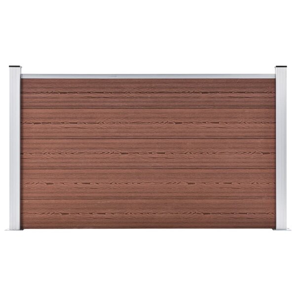 vidaXL Clôture de jardin WPC 180x105 cm Marron
