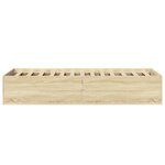 vidaXL Cadre de lit sans matelas chêne sonoma 75x190 cm
