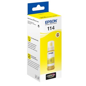 Cartouche d'encre C13T07B440 Bouteille d'Encre Ecotank 114 Jaune EPSON