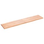 vidaXL Dessus de table bois massif traité bordure assortie