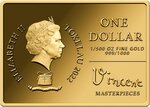 Pièce de monnaie en Or 1 Dollar g 0.062 (1/500 oz) Millésime 2022 Vincent Masterpieces FIRST STEPS
