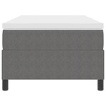 vidaXL Lit à Ressorts avec Matelas Gris 100x200 cm Tissu en Velours Côtelé