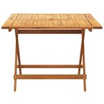 vidaXL Ensemble à manger de jardin 5 Pièces anthracite tissu bois massif