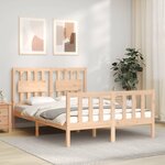 vidaXL Cadre de lit sans matelas 140x200 cm bois massif de pin