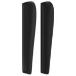 vidaXL Tête de lit avec oreilles Noir 147x23x118/128 cm Similicuir