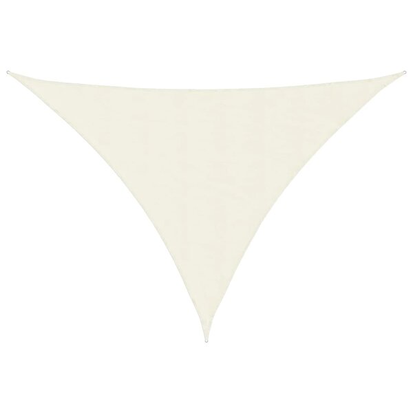 vidaXL Voile de parasol tissu oxford triangulaire 3x4x5 m crème