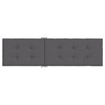 vidaXL Coussin de chaise de terrasse anthracite (75+105)x50x4 cm