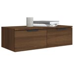 vidaXL Armoires murales 2Pièces Chêne marron 68x30x20cm Bois d'ingénierie